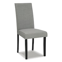 Parsons Dining Chair in Gray Fabric