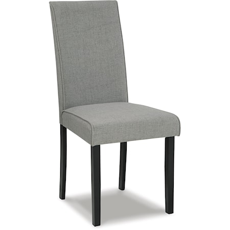 Parsons Dining Chair in Gray Fabric