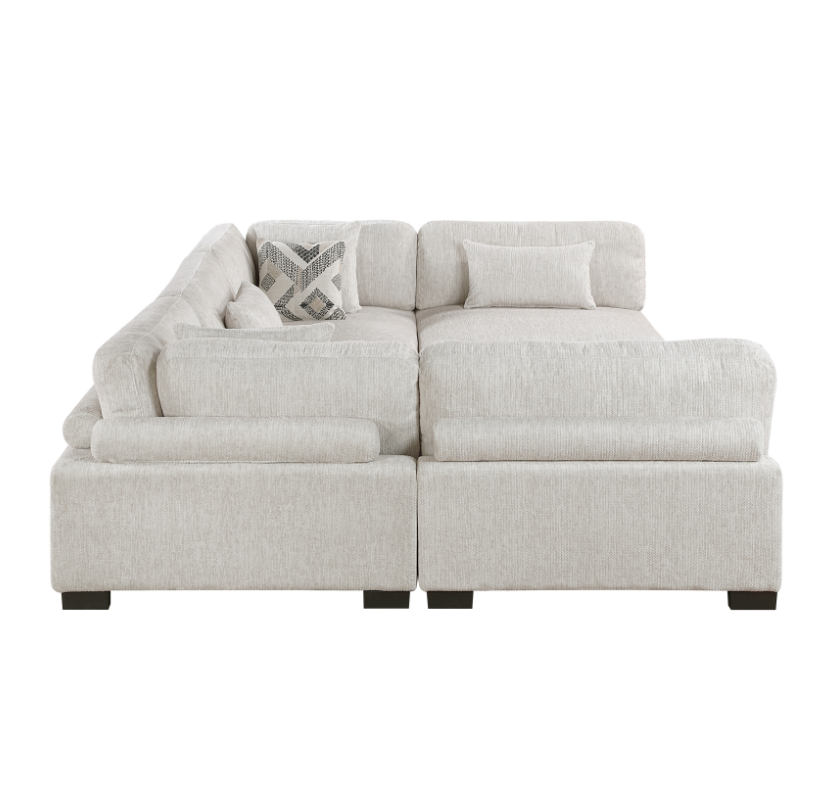 Homelegance Tinley 6-Piece Sectional Sofa with Ottoman