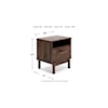 Ashley Signature Design Calverson 1-Drawer Nightstand