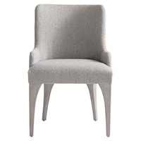 Contemporary Customizable  Arm Chair with Upholstered Seat and Back