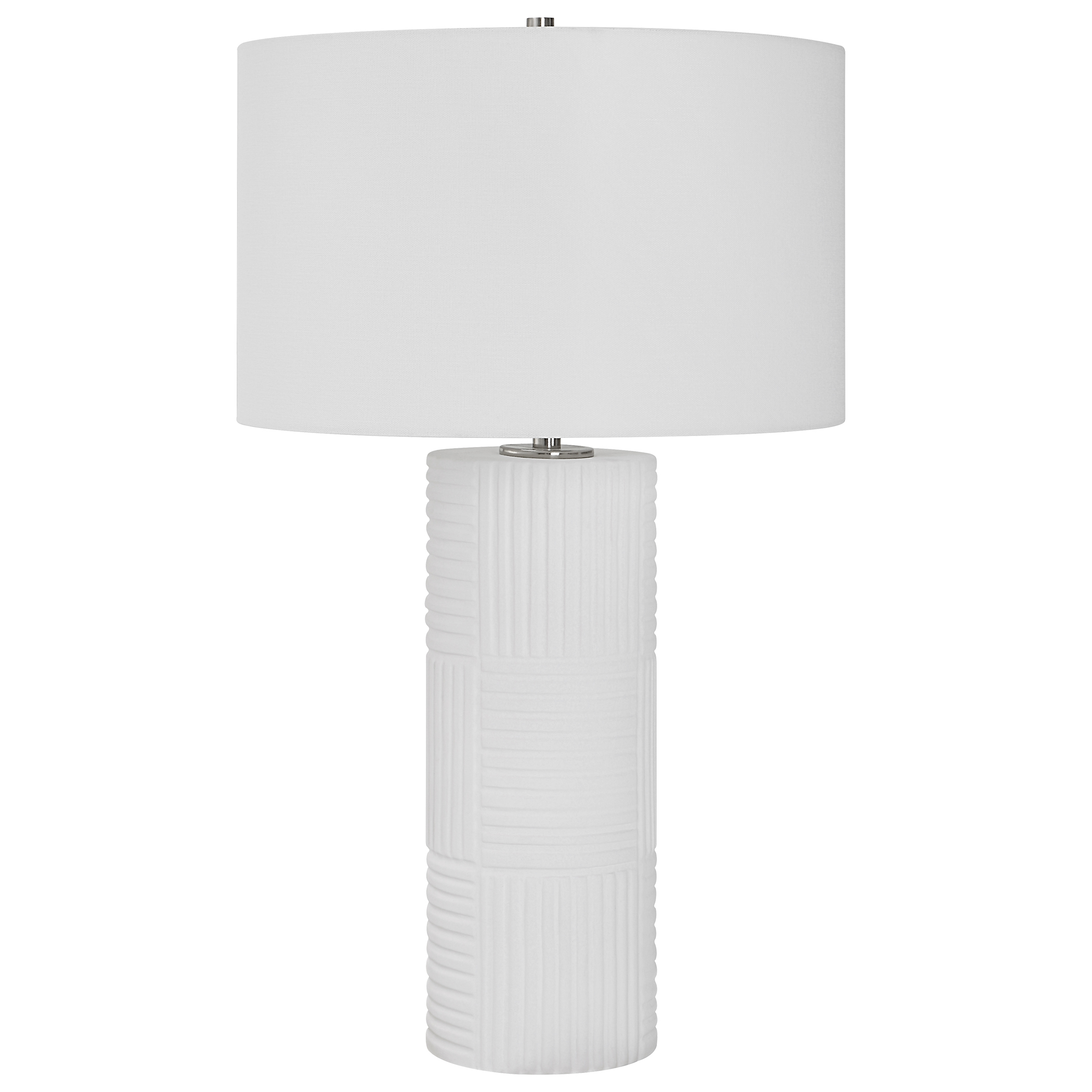 Uttermost Patchwork Patchwork White Table Lamp