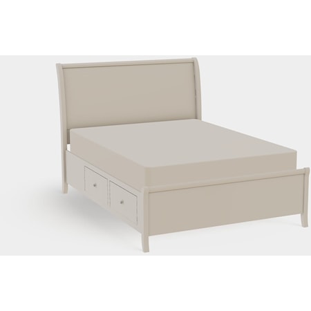 Adrienne Queen Left Drawerside Sleigh Bed