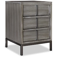 Contemporary 3-Drawer Nightstand