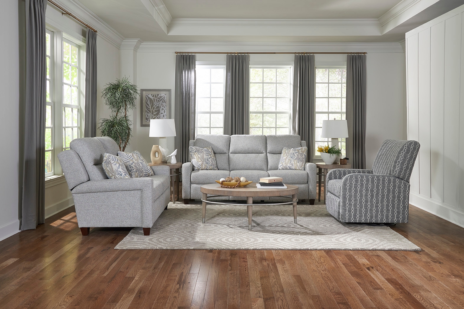 England EZ4F00/H Series Dual Power Reclining Sofa