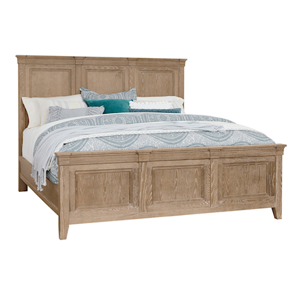 Transitional King Panel Bed