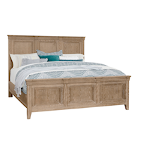 Rustic King Panel Bed