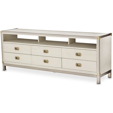 Rectangular 6-Drawer TV Console