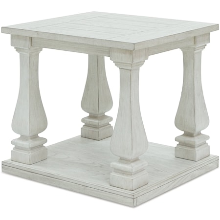 Traditional Rectangular End Table