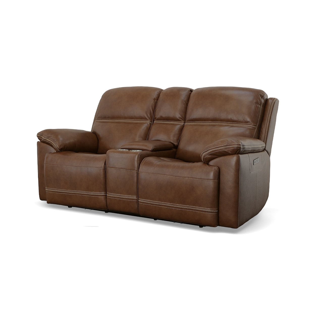 Flexsteel 1759 Jackson Power Reclining Console Loveseat