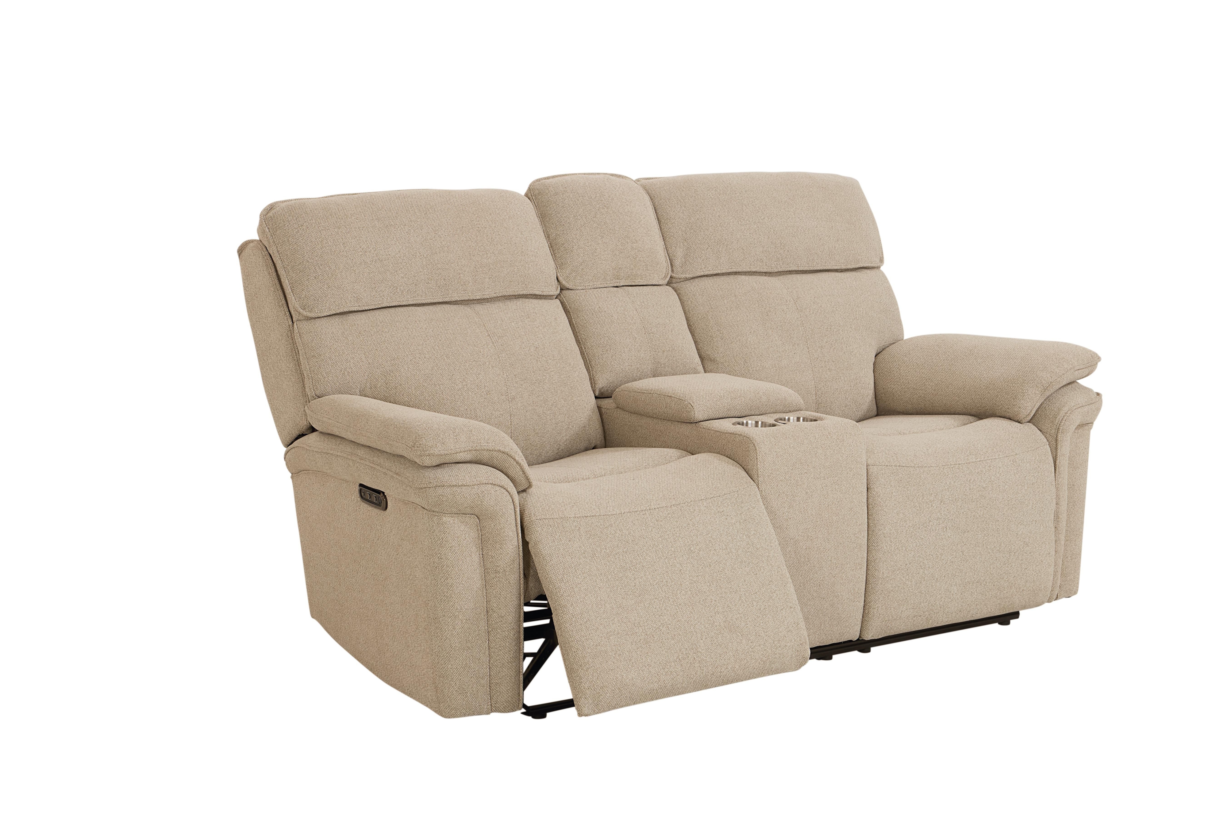 Bassett Club Level - Andre Reclining Loveseat with Console