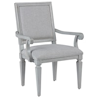 Contemporary Woven Accent Dining Arm Chair