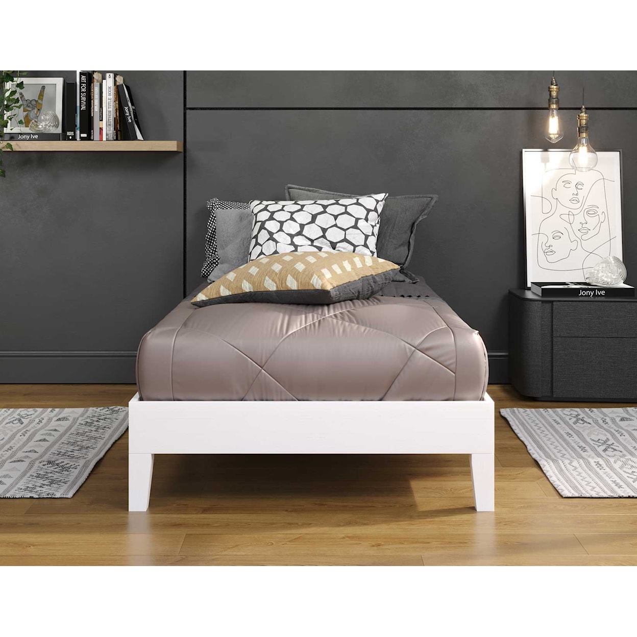 Steve Silver Nix Twin Platform Bed