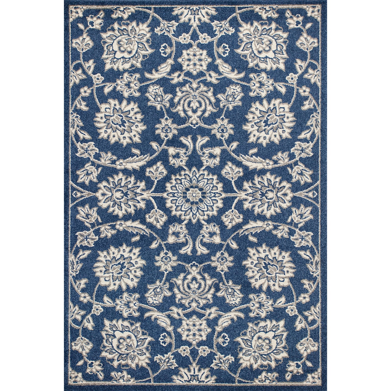 Kas Lucia 6'7" X 9'6" Denim Verona Area Rug