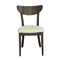 Transitional 2-Count Dining Chairs with Upholstered Seats