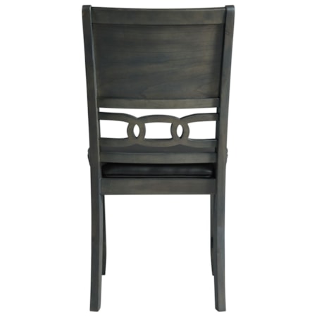 Standard Height Faux Leather Side Chair