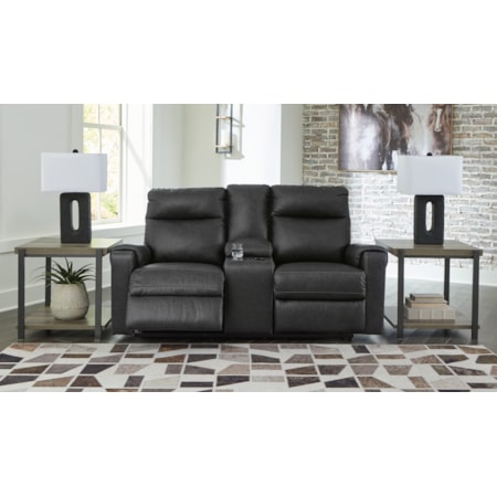 Dbl Rec Pwr Loveseat W/Console