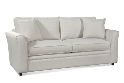 Traditional 2 Cushion Upholstered Sleeper Sofa