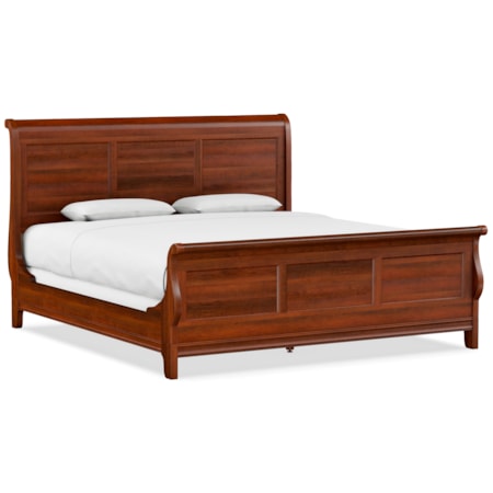 Sleigh Bed W/Low Footboard