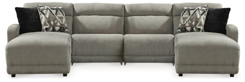 4-Piece Power Reclining Sectional With Chaise