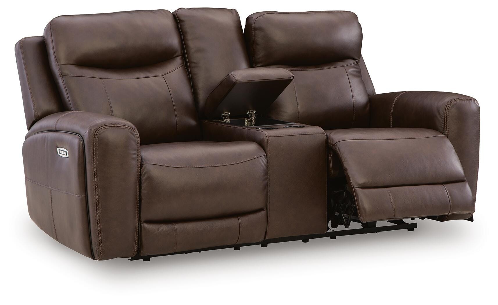Ashley Gravier Pwr Rec Loveseat/con/adj Hdrst