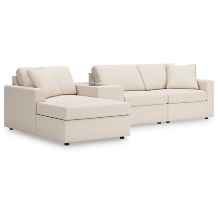 4-Piece Sectional With Chaise