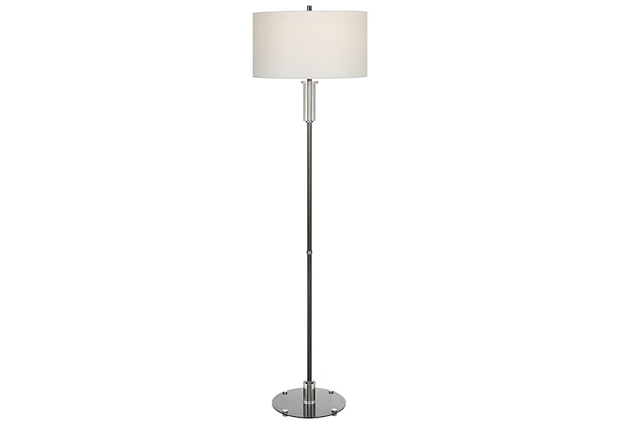 Aurelia Aurelia Steel Floor Lamp by Uttermost at Mueller Furniture