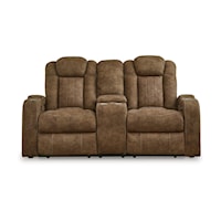 Contemporary Power Reclining Loveseat