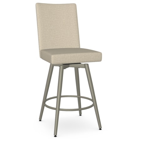 Upholstered Counter Height Swivel Stool