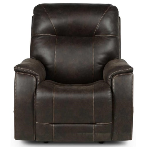 Triple-Power Media Recliner with Hidden Lighted Cupholders