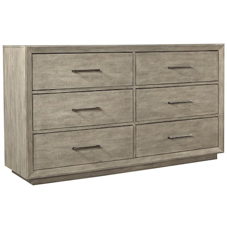 Contemporary Dresser with Felt and Cedar Lined Drawers