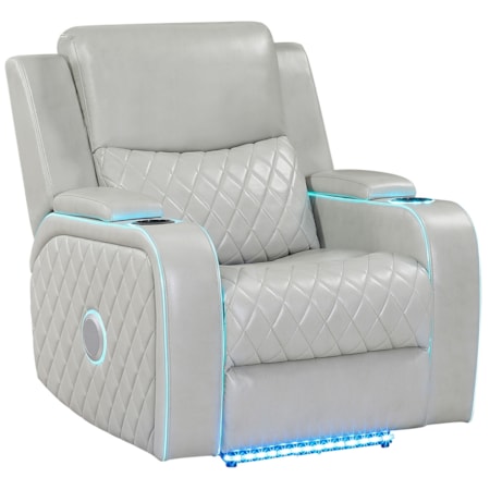 Power Recliner w/Ambient Lighting & Charging
