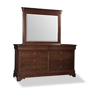 Traditional Double Dresser & Mirror Set