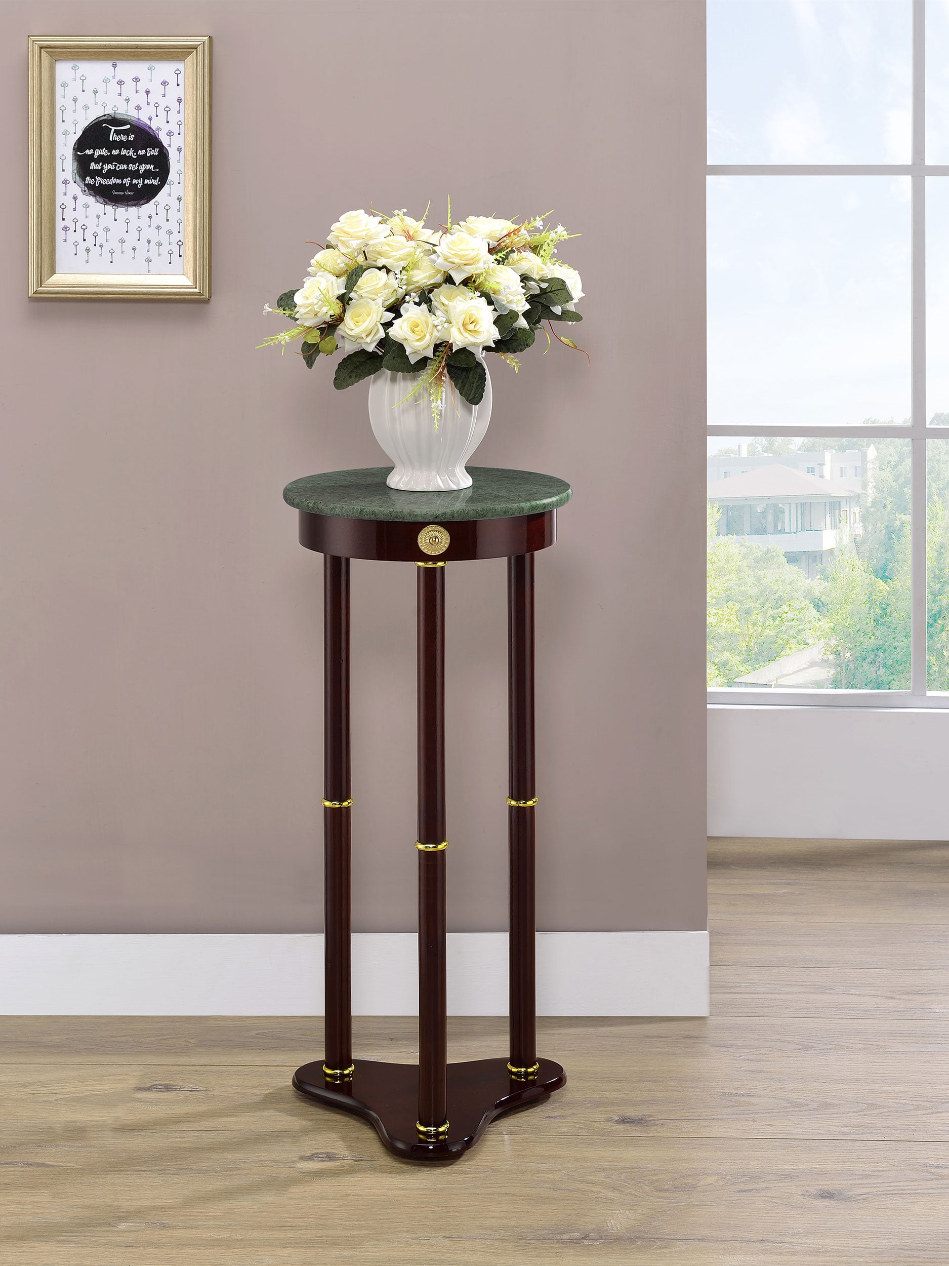 Edie Marble Top Plant Stand