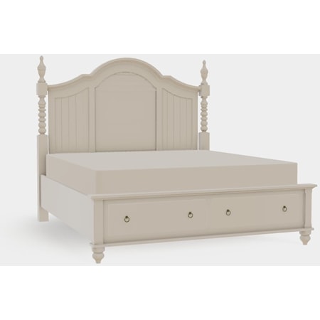 Charleston Arched Panel King Drawer End