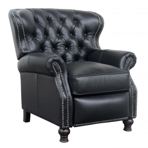 Traditional Push Back Recliner with Button Tufting