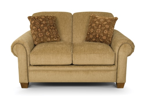 Casual Loveseat with Accent Pillows