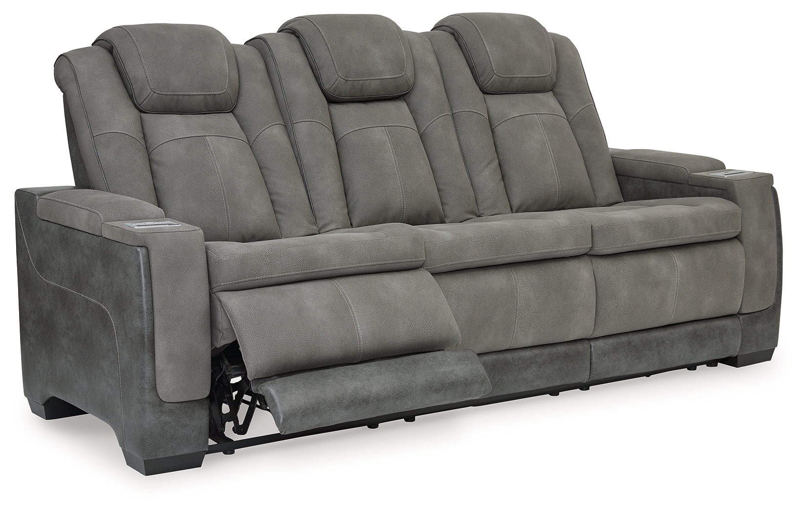 Pwr Rec Sofa With Adj Headrest