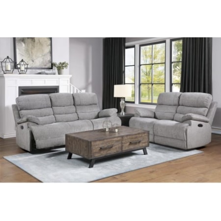 Dual Manual Reclining Sofa