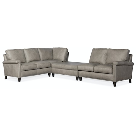 4-Seat Sectional w/ Bench Ottoman Piece