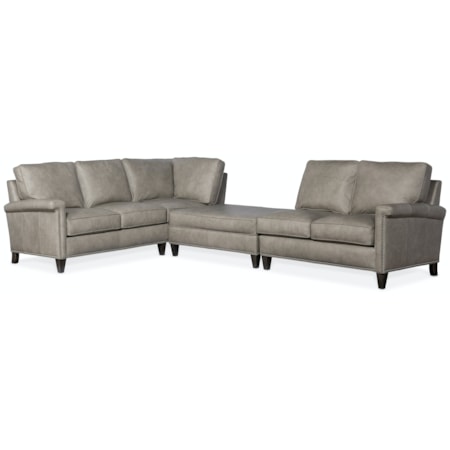 4-Seat Sectional w/ Bench Ottoman Piece