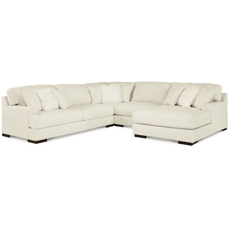 4-Piece Sectional with Chaise