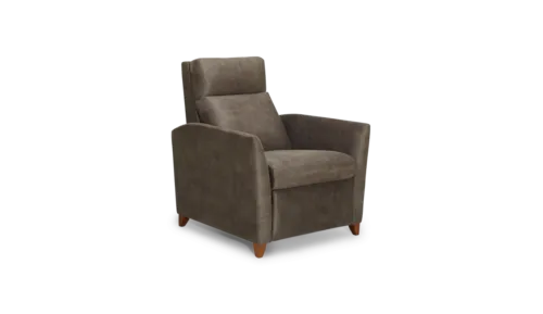 Transitional Pushback Chair with Flared Arms