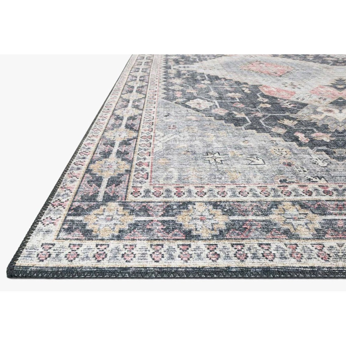 Loloi Rugs Skye 7' 6" x 9' 6" Charcoal/Multi Rug