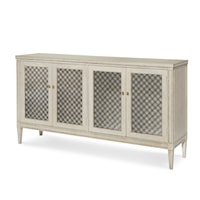 Transitional Mesh-Front Sideboard