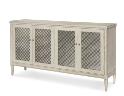 Transitional Mesh-Front Sideboard