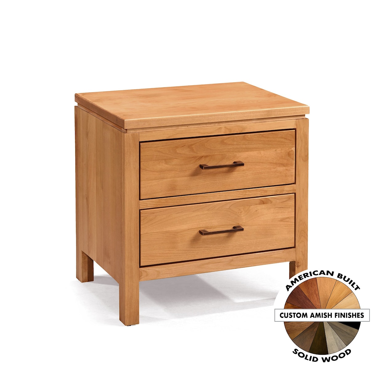 Archbold Furniture 2 West Contemporary 2 Drawer Nightstand
