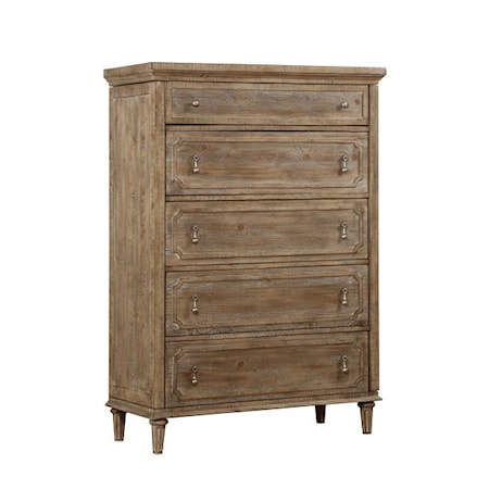 5-Drawer Bedroom Chest with Sandstone Finish