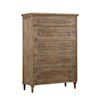 Emerald Interlude 5-Drawer Bedroom Chest with Sandstone Finish