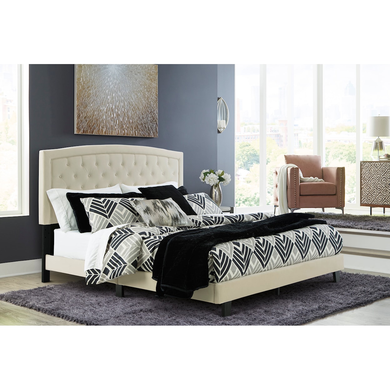 Benchcraft Adelloni King Upholstered Bed
